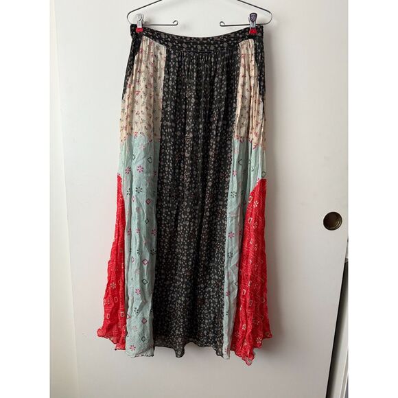 Verb by Pallavi Singhee Margot Pleated Maxi skirt size 8 - Picture 3 of 5